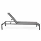 Homemotion Aluminium liggende chaise longue voor de tuin, 4-delig - Lester Viadurini