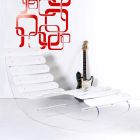 Chaise longue ontwerp plexiglas Josue made in Italy Viadurini
