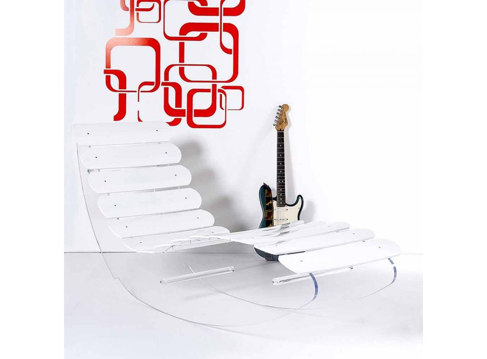 Chaise longue ontwerp plexiglas Josue made in Italy Viadurini