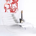 Chaise longue ontwerp plexiglas Josue made in Italy