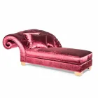 klassieke chaise longue met stof 100% Made in Italy Basco Viadurini