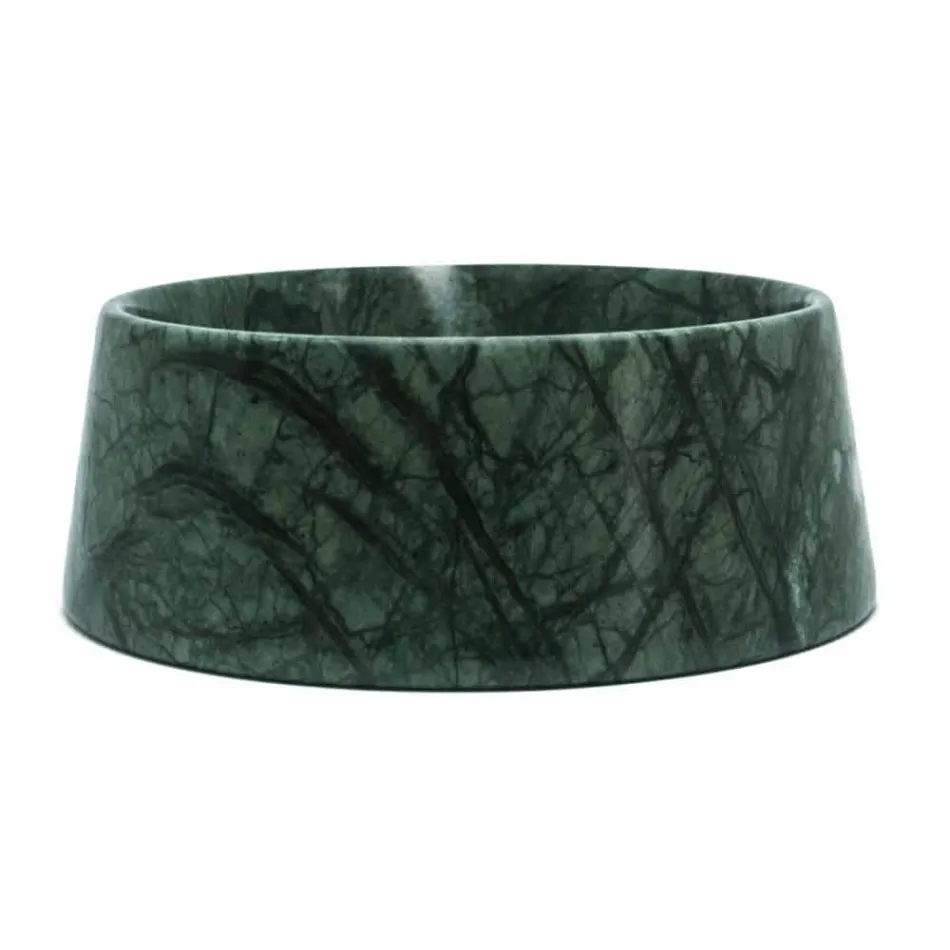 Moderne honden- en kattenbak in roze Portugal of groen Guatemala-marmer - Catt Viadurini