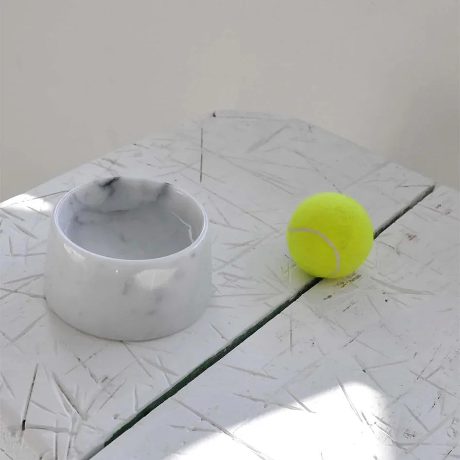 Marmeren voerbak voor hond/kat Made in Italy - Komi Viadurini