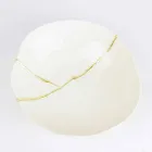 Kommen in wit porselein en Italiaans luxe design met bladgoud - Cicatroro Viadurini