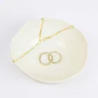 Kommen in wit porselein en Italiaans luxe design met bladgoud - Cicatroro Viadurini