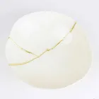 Kommen in wit porselein en Italiaans luxe design met bladgoud - Cicatroro Viadurini