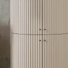 Kolom met vier deuren met Cannetté-verwerking Made in Italy - Candy Viadurini