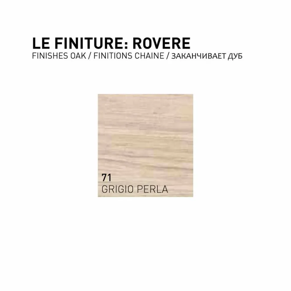 Gioia, hangend badmeubel met 2 deuren in eikenhout, gemaakt in Italië Viadurini