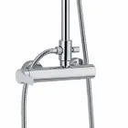 Douchekolom met messing eengreepsmengkraan Made in Italy - Padula Viadurini