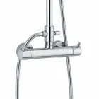 Douchekolom met thermostatische mengkraan in messing Made in Italy - Gallo Viadurini