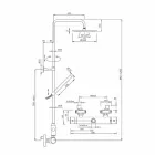 Douchekolom met ultradunne stalen douchekop Made in Italy - Studio Viadurini