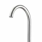 Roestvrijstalen tuindouchekolom met handdouche Made in Italy - Marlen Viadurini