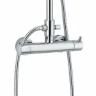 Luxe douchekolom in messing verchroomd Made in Italy - Gallo Viadurini