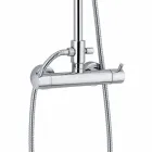 Luxe douchekolom in messing verchroomd Made in Italy - Gallo Viadurini