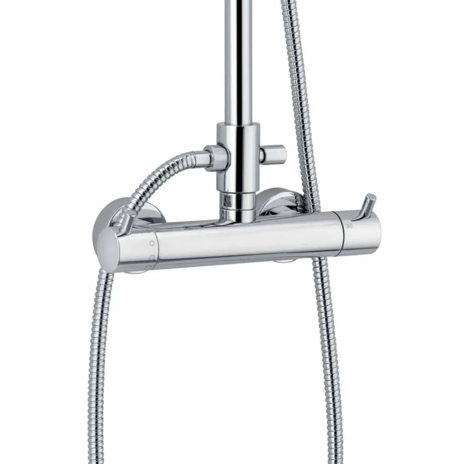 Luxe douchekolom in messing verchroomd Made in Italy - Gallo Viadurini