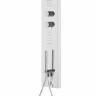 Stalen douchekolom met regendouchekop Made in Italy - Sailor Viadurini