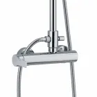 Messing douchekolom met douchekop en ABS-douche Made in Italy - Padula Viadurini