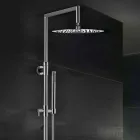 Messing douchekolom met ronde ultradunne douchekop Made in Italy - Merio Viadurini