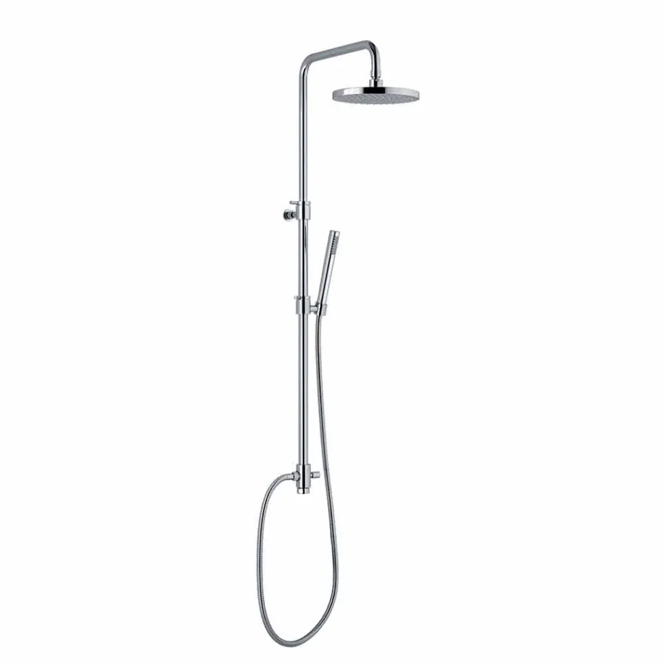 Telescopische en verstelbare douchekolom van verchroomd messing Made in Italy - Naspo Viadurini