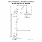 Messing douchekolom zonder kraan Klassiek ontwerp Made in Italy - Yunda Viadurini