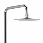 Eengreeps douchekolom in messing verchroomd Made in Italy - Padula Viadurini