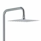 Eengreeps douchekolom in messing verchroomd Made in Italy - Padula Viadurini