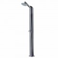 Solar Garden Shower Column in zwart roestvrij staal Made in Italy - Werner