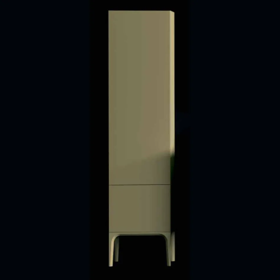 Amanda houten badkamermeubel met 2 deuren, modern design, gemaakt in Italië Viadurini