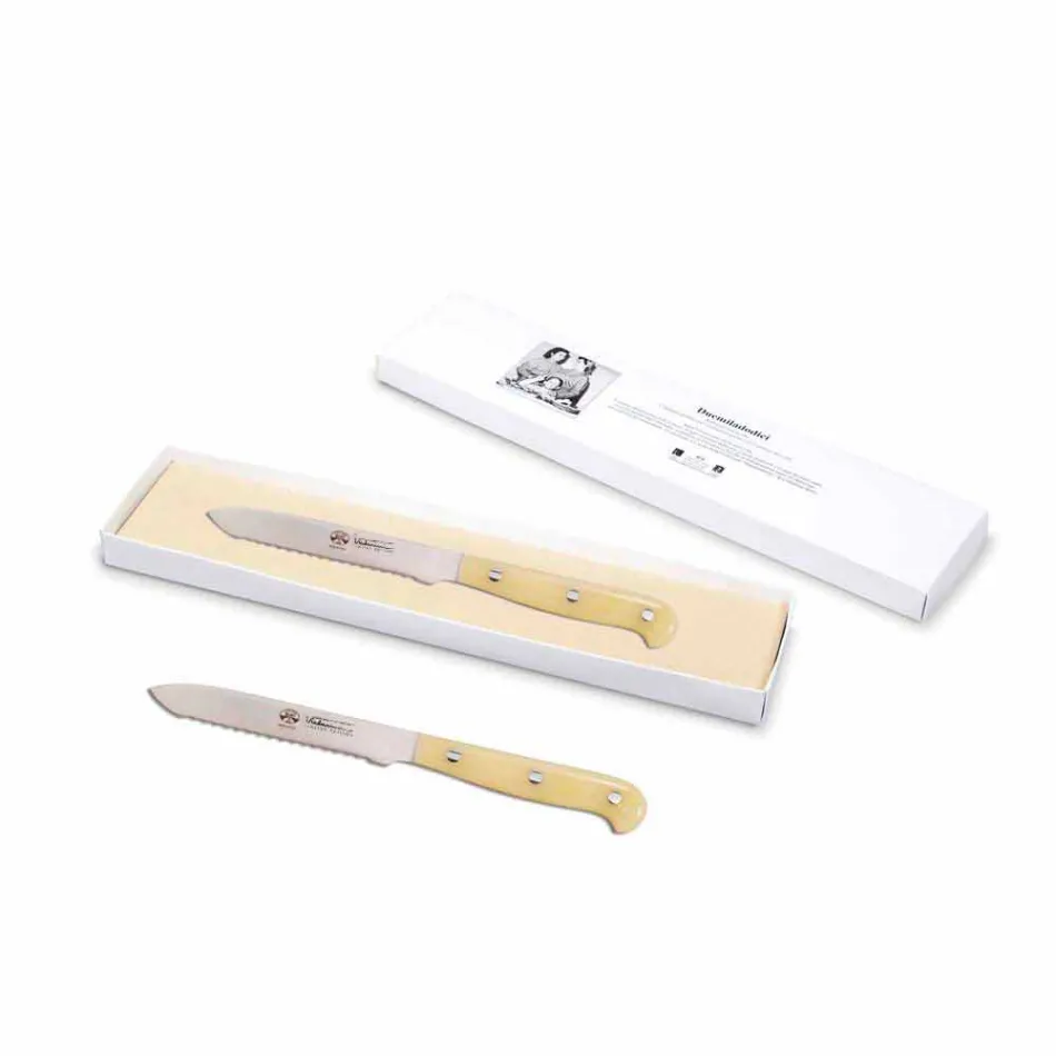 Berti roestvrijstalen gekarteld tomatenmes, exclusief voor Viadurini-Barasso Viadurini