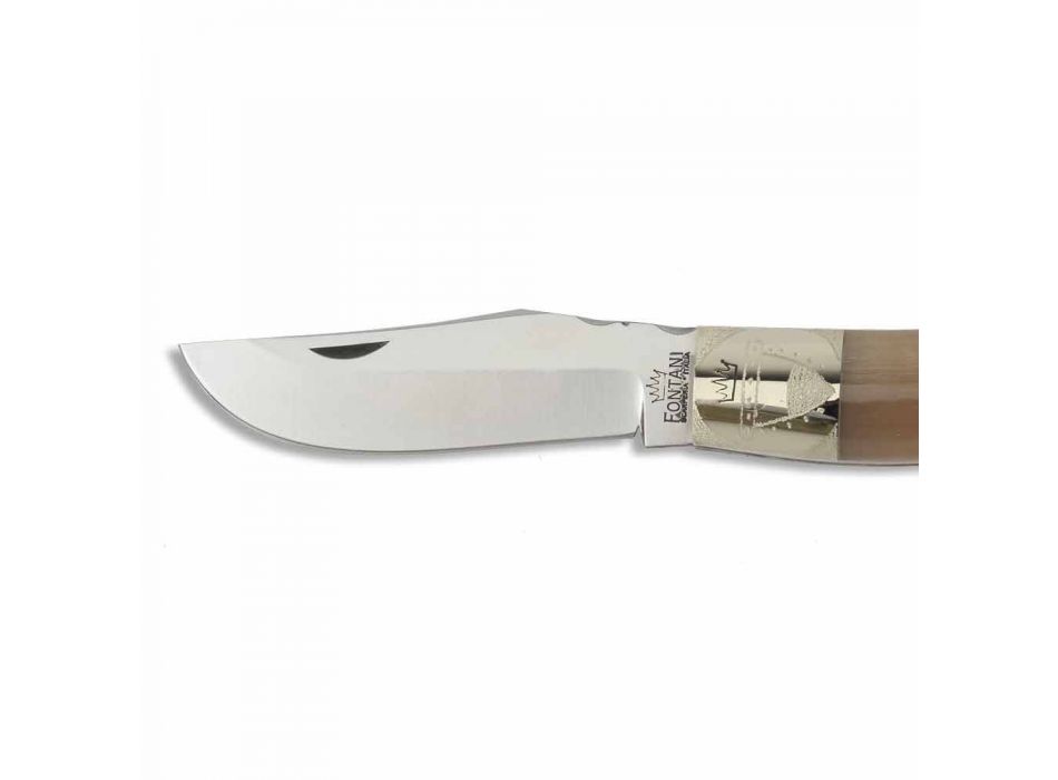 Handgemaakt Senese Ghibelline-mes met stalen mes gemaakt in Italië - Ghibo Viadurini