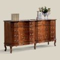 Klassieke ladekast met 8 lades in Bassano Walnut Wood Made in Italy - Luxury