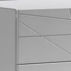 Commode met 3 lades van geverfd spaanplaat - Gemelli Viadurini