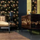 Design ebbenhouten ladekast 4Cassetti Grilli Zarafa gemaakt in Italië Viadurini