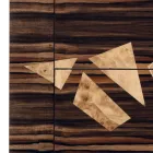 Design ebbenhouten ladekast 4Cassetti Grilli Zarafa gemaakt in Italië Viadurini