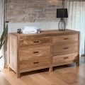 Commode van massief teakhout met 6 lades - Muay