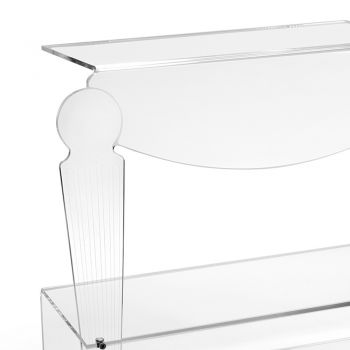 Artisan nachtkastje in transparant plexiglas klassiek design - Salino