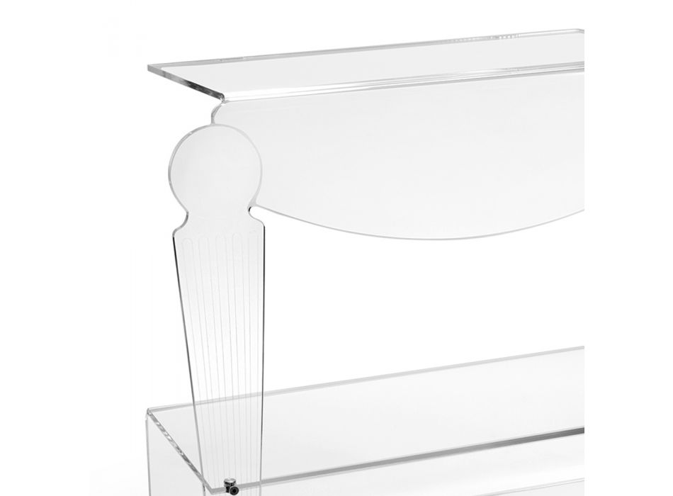 Artisan nachtkastje in transparant plexiglas klassiek design - Salino Viadurini