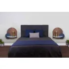 Modern design nachtkastje bestaande uit 3 modulaire multiplex panelen - Marea Viadurini