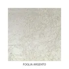 Nachtkastje van massief hout met bladzilveren afwerking Made in Italy - Brugge Viadurini