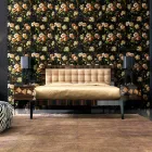 Nachtkastje in notenhout en ebbenhout Grilli Zarafa gemaakt in Italië Viadurini