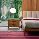 Hedendaagse nachtkastje 2 laden antieke eiken, PL 60 x 42 cm, Margo Viadurini