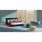 Modern design nachtkastje in gekleurd hout voor de slaapkamer - Arcom Viadurini
