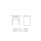 Modern design nachtkastje in gekleurd hout voor de slaapkamer - Arcom Viadurini