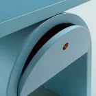 Modern design nachtkastje in gekleurd hout voor de slaapkamer - Arcom Viadurini