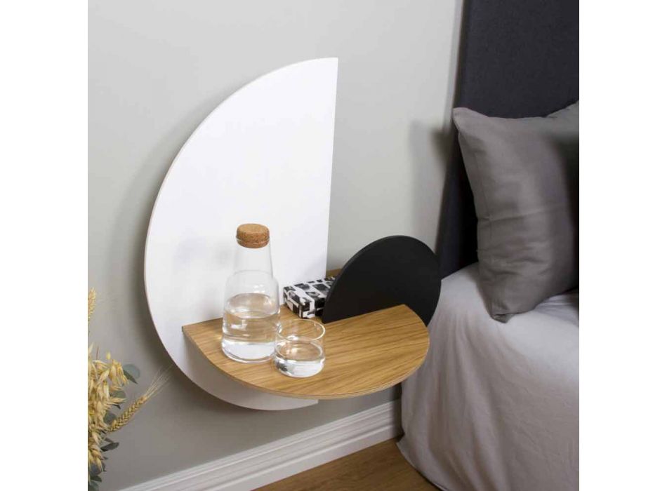 Modern modulair nachtkastje in multiplex Elegant en veelzijdig ontwerp - Ramia Viadurini