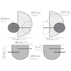 Modern modulair nachtkastje in multiplex Elegant en veelzijdig ontwerp - Ramia Viadurini