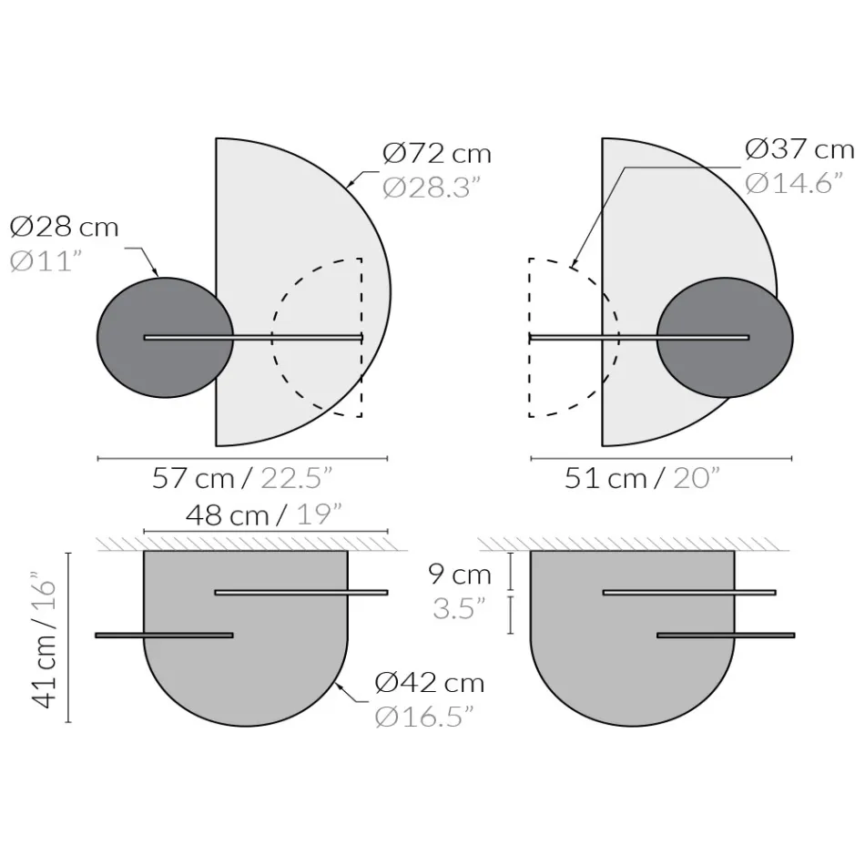 Modern modulair nachtkastje in multiplex Elegant en veelzijdig ontwerp - Ramia Viadurini