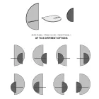 Modern modulair nachtkastje in multiplex Elegant en veelzijdig ontwerp - Ramia Viadurini