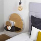Modulair nachtkastje Elegant ontwerp in multiplex met verborgen compartiment - Bigno Viadurini