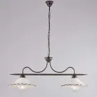 Lichtgevend design, complementair in glas en metaal, gemaakt in Italië met een unieke uitstraling - Mira Viadurini